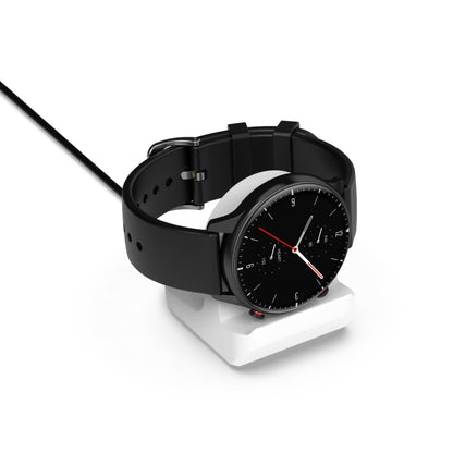 For Amazfit GTS 3 Smartwatch Silicone Charging Bracket(White) - Smart Wear by buy2fix | Online Shopping UK | buy2fix