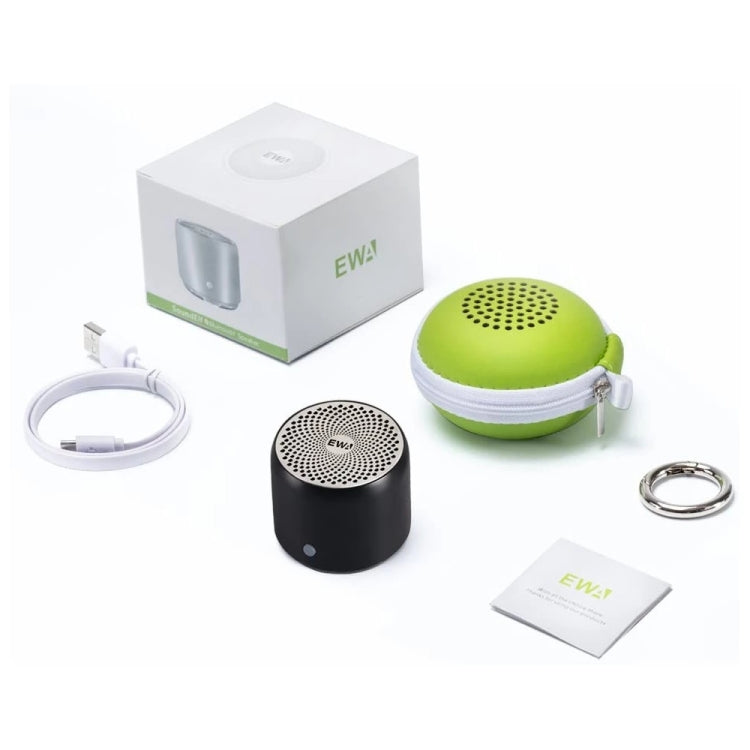EWA A106Pro IPX7 Waterproof Mini Portable Bluetooth Metal Speaker(Silver) - Mini Speaker by EWA | Online Shopping UK | buy2fix