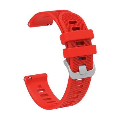 For Garmin Venu SQ 20mm Silicone Twill Watch Band(Red) - Watch Bands by buy2fix | Online Shopping UK | buy2fix