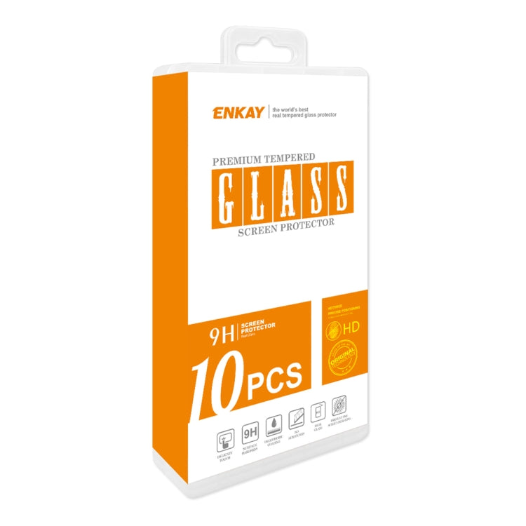 10 PCS For Samsung Galaxy Xcover6 Pro ENKAY Full Glue 0.26mm 9H 2.5D Tempered Glass Full Film - Galaxy Tempered Glass by ENKAY | Online Shopping UK | buy2fix