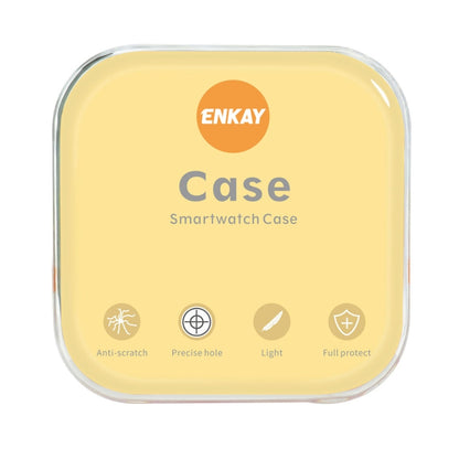 For Apple Watch Ultra / Ultra 2 49mm ENKAY Full Coverage Electroplated Soft TPU Case with Screen Film(Silver) - Watch Cases by ENKAY | Online Shopping UK | buy2fix