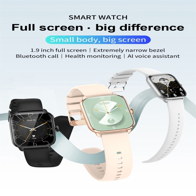 KT65 1.9 inch Color Screen Smart Watch,Support Heart Rate Monitoring/Blood Pressure Monitoring(Silver) - Smart Wear by buy2fix | Online Shopping UK | buy2fix