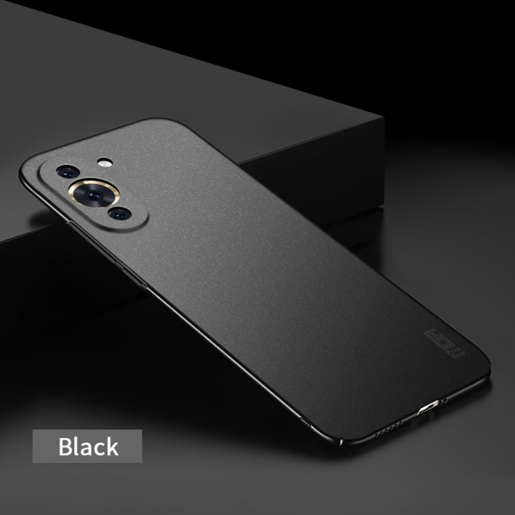 For Huawei Nova 10 MOFI Fandun Series Frosted PC Ultra-thin Phone Case(Black) - Huawei Cases by MOFI | Online Shopping UK | buy2fix