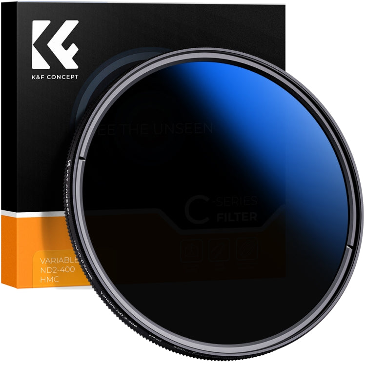 K&F CONCEPT KF01.1406 82mm ND2 To ND400 Variable Filter Multi Coated Ultra-Slim Neutral Density Filter - Camera Accessories by K&F | Online Shopping UK | buy2fix