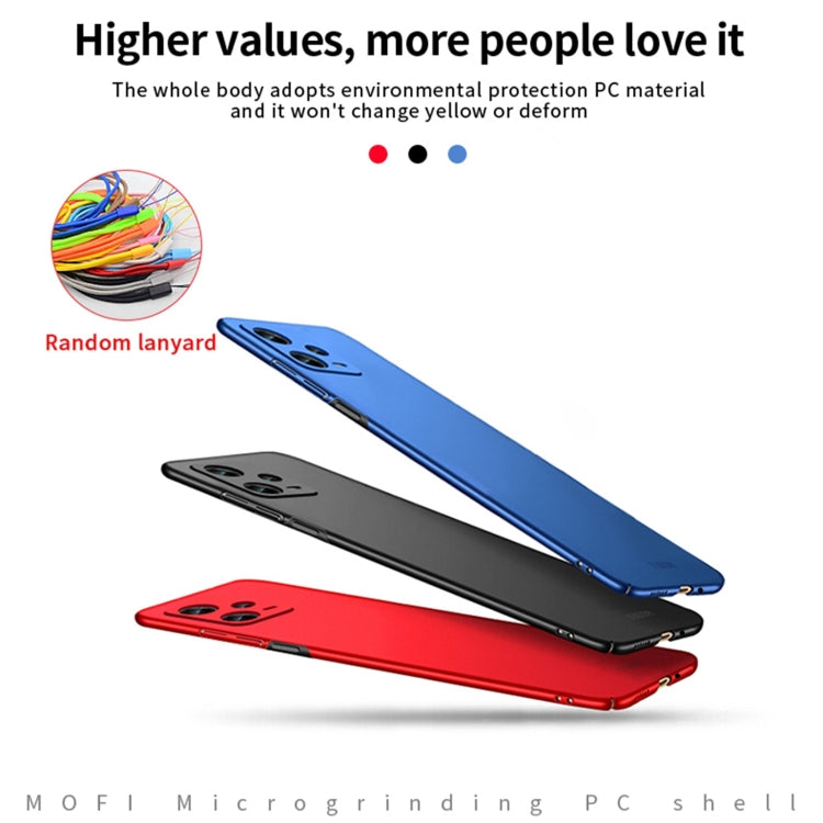 For Xiaomi Redmi Note 12 Pro 5G China MOFI Micro Frosted PC Ultra-thin Hard Case(Red) - Xiaomi Cases by MOFI | Online Shopping UK | buy2fix