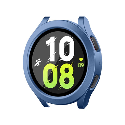 For Samsung Galaxy Watch4/5 40mm ENKAY Hat-Prince Waterproof Full Coverage PC Frame + 9H Tempered Glass Case(Grey Blue) - Watch Cases by ENKAY | Online Shopping UK | buy2fix