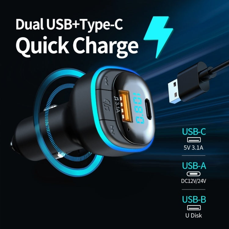 C33 Car Charger Quick Charge Type C Fast Charging Phone Adapter - In Car by buy2fix | Online Shopping UK | buy2fix