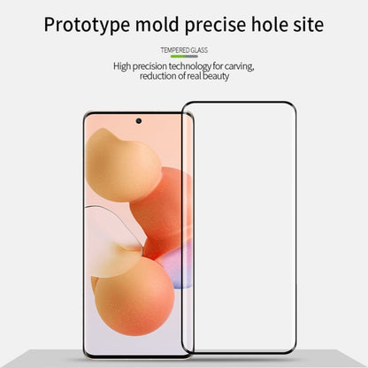 For OPPO Reno9 / Reno9 Pro / Reno9 Pro+ PINWUYO 9H 3D Hot Bending Tempered Glass Film(Black) - OPPO Tempered Glass by PINWUYO | Online Shopping UK | buy2fix