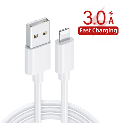 PD04 Type-C + USB Mobile Phone Charger with USB to 8 Pin Cable, US Plug(White) - USB Charger by buy2fix | Online Shopping UK | buy2fix