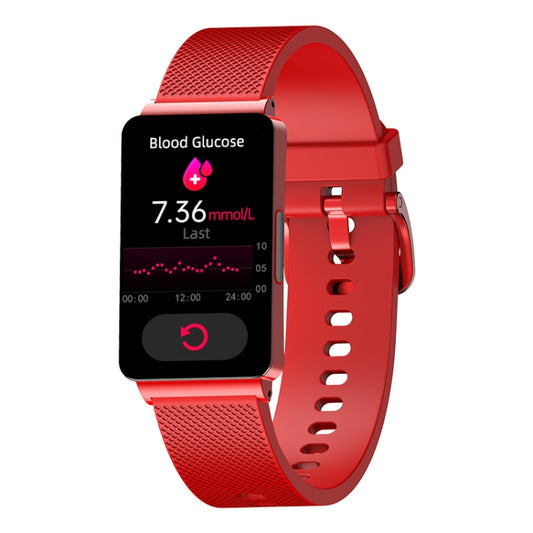 EP08 1.57 inch Color Screen Smart Watch,Support Blood Sugar Monitoring / Heart Rate Monitoring / Blood Pressure Monitoring(Red) - Smart Wear by buy2fix | Online Shopping UK | buy2fix