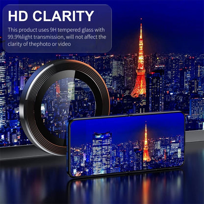 For Samsung Galaxy Z Flip4 / W23 Flip ENKAY Hat-Prince 9H Rear Camera Lens Aluminium Alloy Tempered Glass Film(Colorful) - Galaxy Z Flip4 5G Tempered Glass by ENKAY | Online Shopping UK | buy2fix