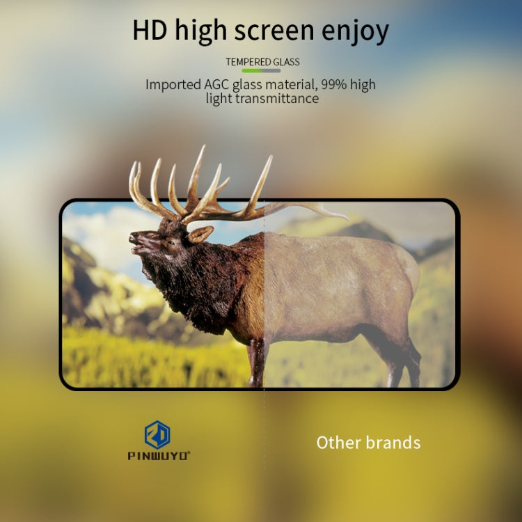 For OPPO A98 PINWUYO 9H 2.5D Full Screen Tempered Glass Film(Black) - OPPO Tempered Glass by PINWUYO | Online Shopping UK | buy2fix