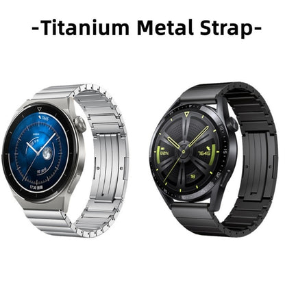 For Huawei Watch 3 One Bead Titanium Alloy Watch Band(Black) - Watch Bands by buy2fix | Online Shopping UK | buy2fix