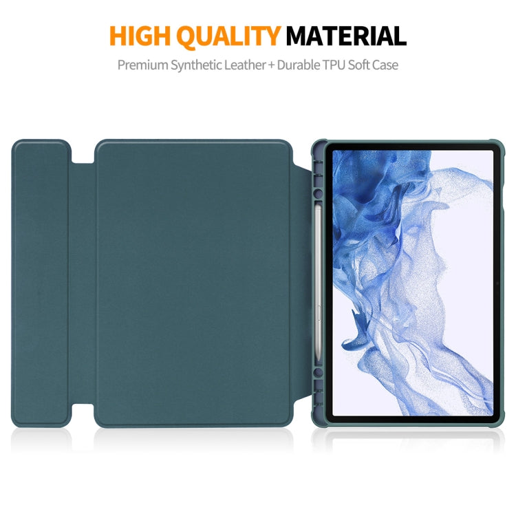 For Samsung Galaxy Tab S9 ENKAY 360 Degree Rotation Leather TPU Smart Case with Wireless Keyboard(Dark Blue) - Galaxy Tab S9 Cases by ENKAY | Online Shopping UK | buy2fix