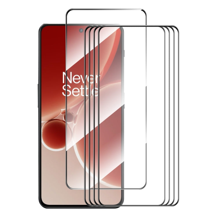 For OnePlus Nord 3 / Nord N300 5pcs ENKAY Full Glue High Aluminum-silicon Tempered Glass Film - OnePlus Tempered Glass by ENKAY | Online Shopping UK | buy2fix