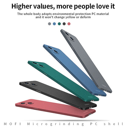 For iPhone 15 Plus  MOFI Fandun Series Frosted PC Ultra-thin All-inclusive Phone Case(Red) - More iPhone Cases by MOFI | Online Shopping UK | buy2fix