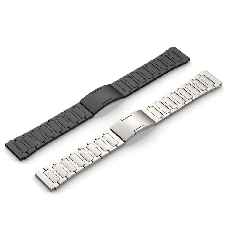 For Garmin Forerunner 255 Music 22mm I-Shaped Titanium Alloy Watch Band(Sliver) - Watch Bands by buy2fix | Online Shopping UK | buy2fix