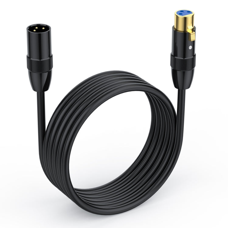 JUNSUNMAY XLR Male to Female Mic Cord 3 Pin Audio Cable Balanced Shielded Cable, Length:2m - Microphone Audio Cable & Connector by JUNSUNMAY | Online Shopping UK | buy2fix