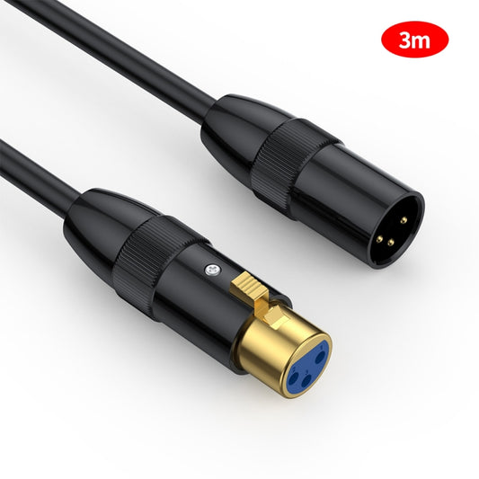 JUNSUNMAY XLR Male to Female Mic Cord 3 Pin Audio Cable Balanced Shielded Cable, Length:3m - Microphone Audio Cable & Connector by JUNSUNMAY | Online Shopping UK | buy2fix