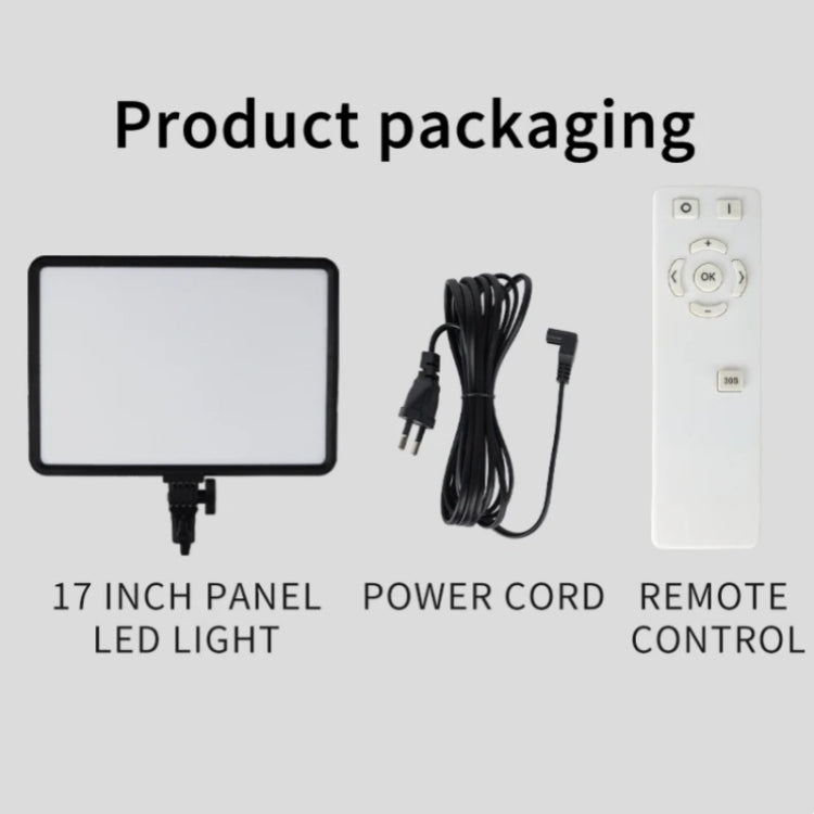 JMARY FM-17RS With Remote 17-inch Touch Control Dimmable LED Panel Light(EU Plug) -  by Jmary | Online Shopping UK | buy2fix