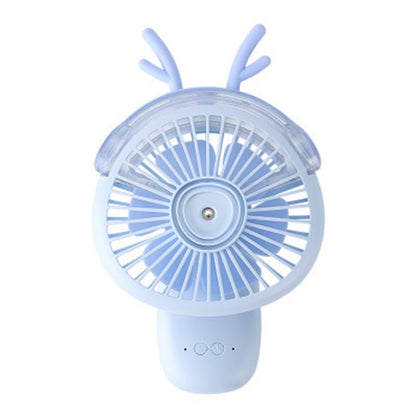 Desktop Folding Spray Mini Fan Cartoon Humidification Water Jet Fan(Blue) - Consumer Electronics by buy2fix | Online Shopping UK | buy2fix