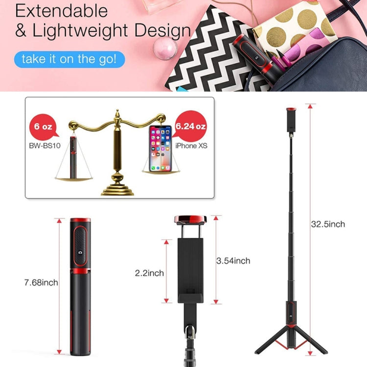 M18 Portable Selfie Stick Remote Control Mobile Phone Holder(Pink) - Consumer Electronics by buy2fix | Online Shopping UK | buy2fix