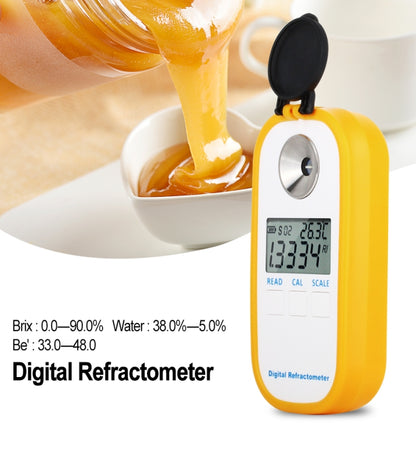 DR301 Digital Honey Refractometer Measuring Sugar Content Meter Range 090 Brix Refractometer Baume Honey Water Concentration Tool - Consumer Electronics by buy2fix | Online Shopping UK | buy2fix