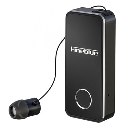 FineBlue F2 Pro Wireless Bluetooth V5.0 Earphone Hands-Free Vibrating Alert Wear Clip Earphone(Black) - Bluetooth Earphone by Fineblue | Online Shopping UK | buy2fix