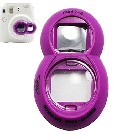 2PCS Selfie Mirror for Polaroid Mini7s / Mini8(Purple) - Camera Accessories by buy2fix | Online Shopping UK | buy2fix