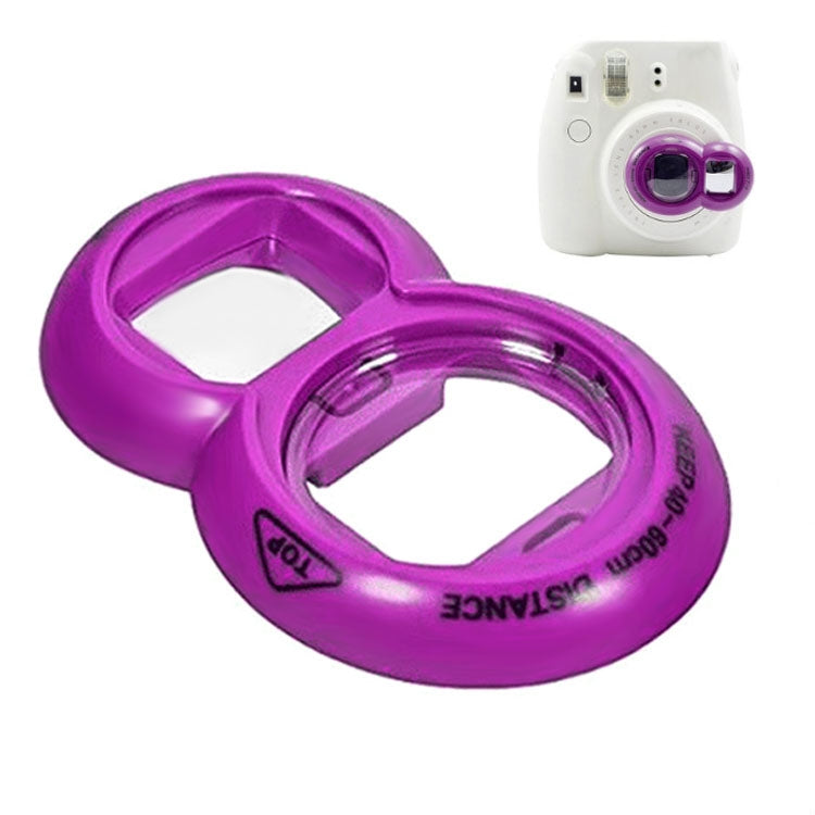 2PCS Selfie Mirror for Polaroid Mini7s / Mini8(Purple) - Camera Accessories by buy2fix | Online Shopping UK | buy2fix