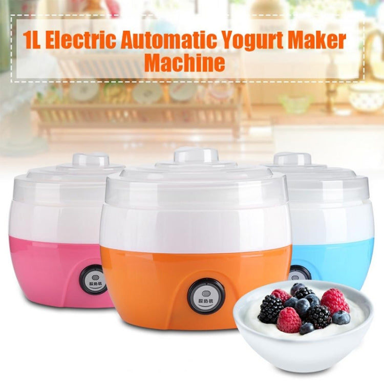 Electric Automatic Yogurt Maker Machine Yoghurt DIY Tool Kithchen Plastic Container 220V Capacity: 1L(Pink) - Yogurt Machine by others | Online Shopping UK | buy2fix