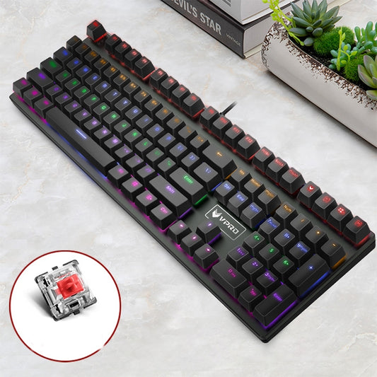 Rapoo V700S 104 Keys Mixed Color Backlight USB Wired Game Computer Without Punching Mechanical Keyboard(Red Shaft) - Wired Keyboard by Rapoo | Online Shopping UK | buy2fix