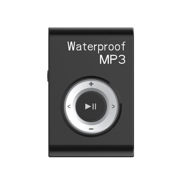 C26 IPX8 Waterproof Swimming Diving Sports MP3 Music Player with Clip & Earphone, Support FM, Memory:8GB(Black) - Consumer Electronics by buy2fix | Online Shopping UK | buy2fix