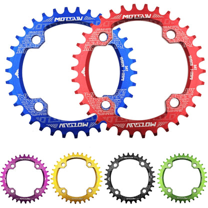 MOTSUV Narrow Wide Chainring MTB  Bicycle 104BCD Tooth Plate Parts(Red) - Outdoor & Sports by MOTSUV | Online Shopping UK | buy2fix