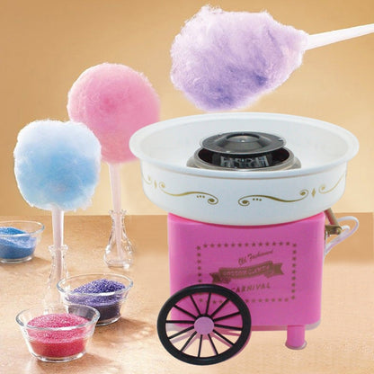 Retro Trolley Mini Cotton Candy Machine, Specification:National Standard 220 V(Pink) - Home & Garden by buy2fix | Online Shopping UK | buy2fix