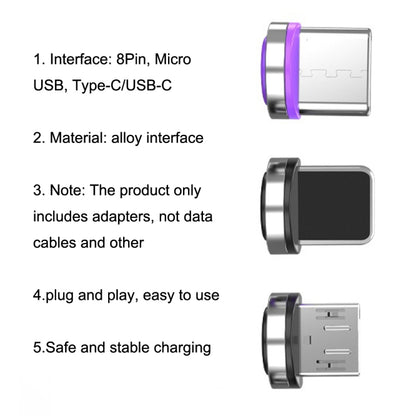 CC57 Support Data Transmission Magnetic Fast Charging Adapter, Style:8Pin Head -  by buy2fix | Online Shopping UK | buy2fix