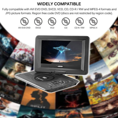 10.1 Inch HD Screen Portable DVD EVD Player TV / FM / USB / Game Function(US Plug) - Consumer Electronics by buy2fix | Online Shopping UK | buy2fix
