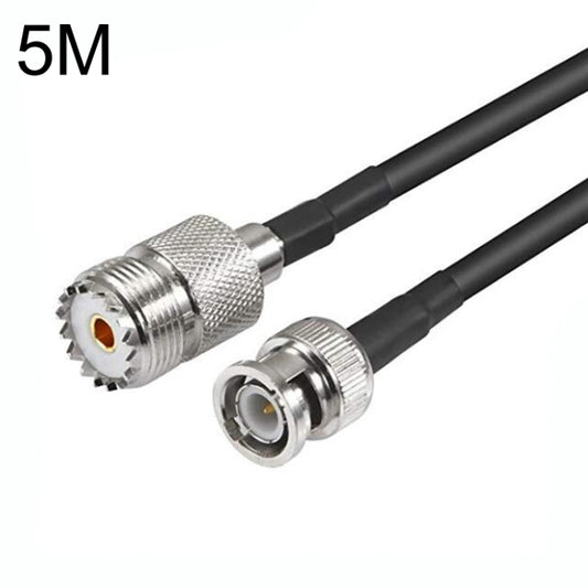 BNC Male To UHF Female RG58 Coaxial Adapter Cable, Cable Length:5m - Connectors by buy2fix | Online Shopping UK | buy2fix