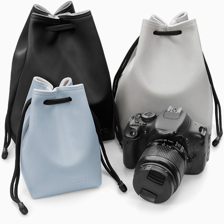 Baona Camera Bag Lens Drawstring Pouch, Size: Small(Black) - Camera Accessories by Baona | Online Shopping UK | buy2fix