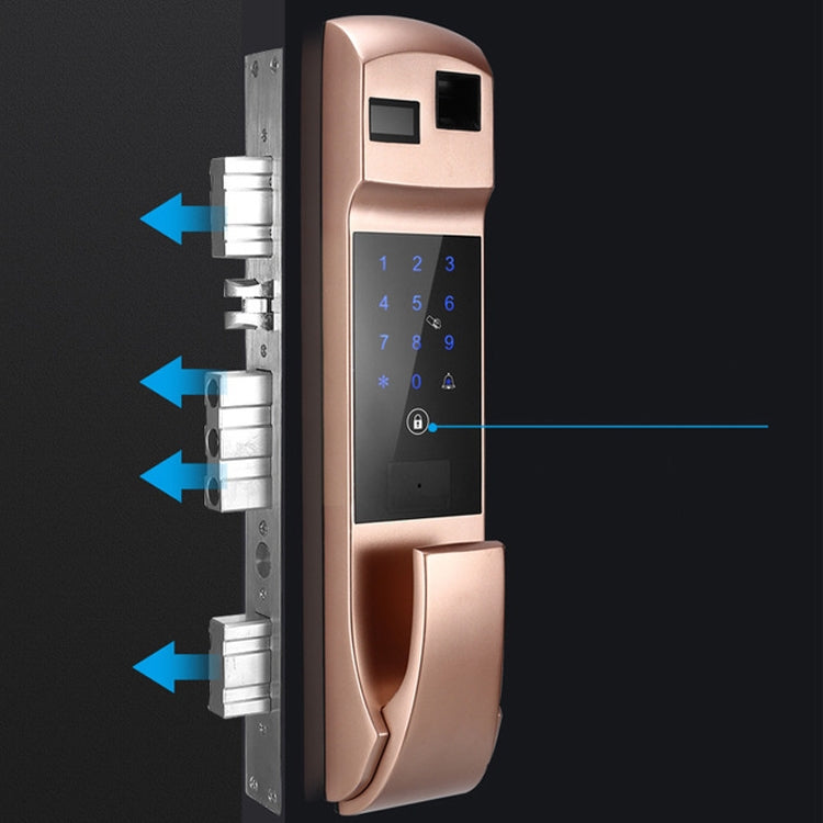 Fully Automatic Fingerprint Password Lock Intelligent Anti-theft Home Electronic Credit Card Automatic Unlock and Mute APP - Security by buy2fix | Online Shopping UK | buy2fix