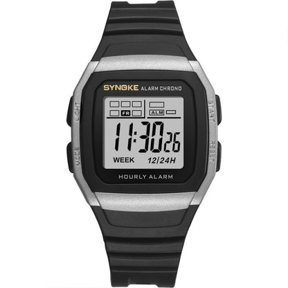 SYNOKE 9023B Multifunctional Sports Shockproof & Waterproof Electronic Watch(Silver) - LED Digital Watches by SYNOKE | Online Shopping UK | buy2fix