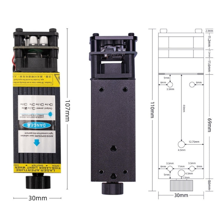 DAJA J3 For D2 / D3 Small Laser Carving Machine Blu-ray Laser Head US Plug, Spec: 10W - Consumer Electronics by DAJA | Online Shopping UK | buy2fix