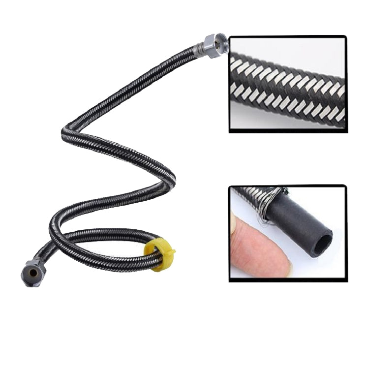 8 PCS 304 Stainless Steel Metal Weave High-pressure Explosion-proof Hot And Cold Water Inlet Hose, Size:100 cm - Home & Garden by buy2fix | Online Shopping UK | buy2fix