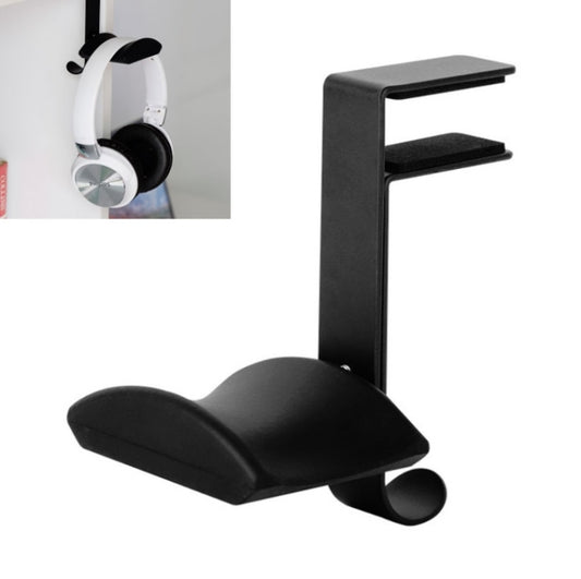 Headphones Racks Desktop Hooks Bookshelves Headset Racks(Upgrade B Black) - Headset Stand by buy2fix | Online Shopping UK | buy2fix