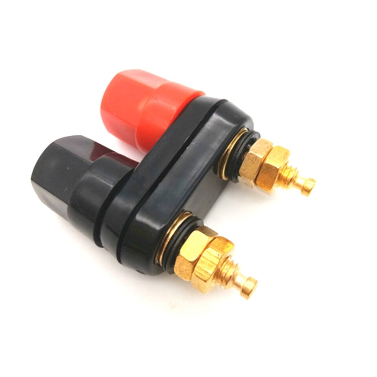 10 PCS One-piece Speaker Two-position Hexagonal Power Amplifier Terminal Red and Black Power Hexagonal Dual-connection Terminal - Audio Adapter by buy2fix | Online Shopping UK | buy2fix