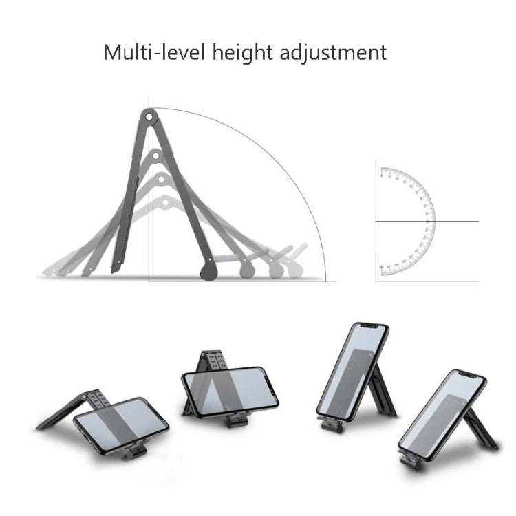 Metal Laptop Stand Computer Cooling Folding Mini Flat Raised Bracket(Gray) - Computer & Networking by buy2fix | Online Shopping UK | buy2fix