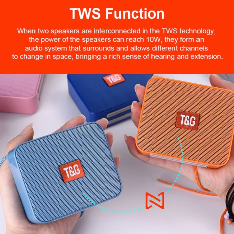 T&G TG166 Color Portable Wireless Bluetooth Small Speaker(Light Blue) - Mini Speaker by T&G | Online Shopping UK | buy2fix