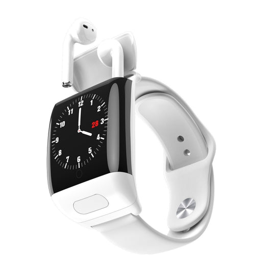 G36 0.96 inch Color Screen Smart Watch with Bluetooth Headset, Support Call Reminder/Sleep Monitoring/Remote Control Selfie/Blood Oxygen Monitoring/Blood Oxygen Monitoring(White) - Smart Wear by buy2fix | Online Shopping UK | buy2fix
