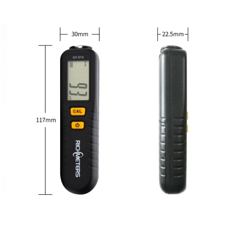 RICHMETERS GY910 Coating Thickness Gauge Metal Probe FE + NFE Iron and Aluminum Dual Use - Consumer Electronics by RICHMETERS | Online Shopping UK | buy2fix
