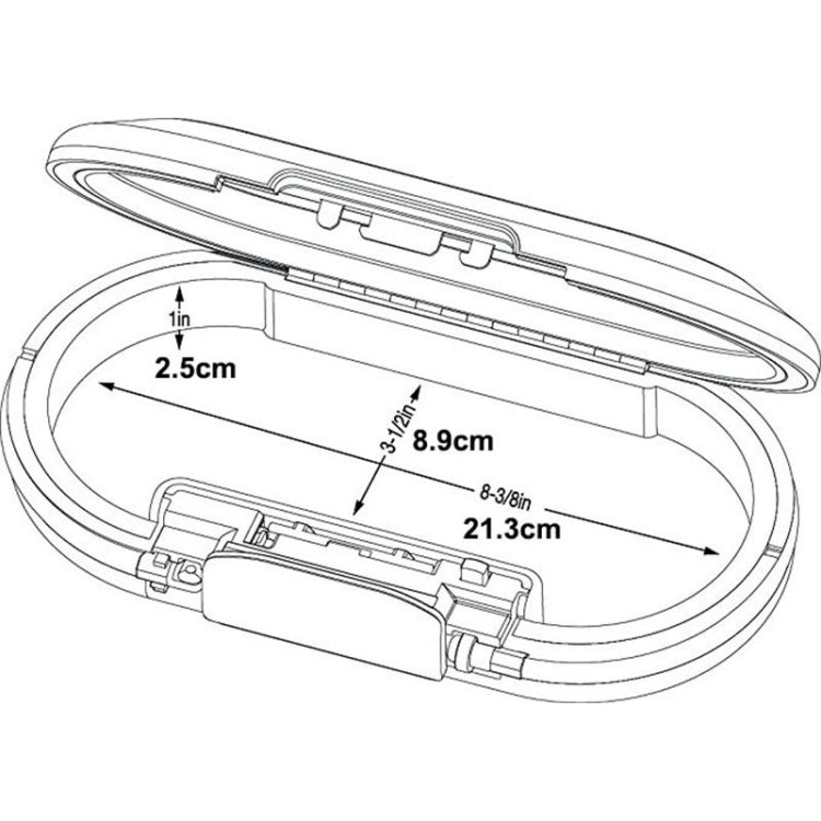 Portable Mini Safe Password Storage Box  with Flexible Steel Handle - Security by buy2fix | Online Shopping UK | buy2fix